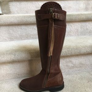 El Estribo Castana Made in Spain brown equestrian knee high boots 37 6.5 $300+